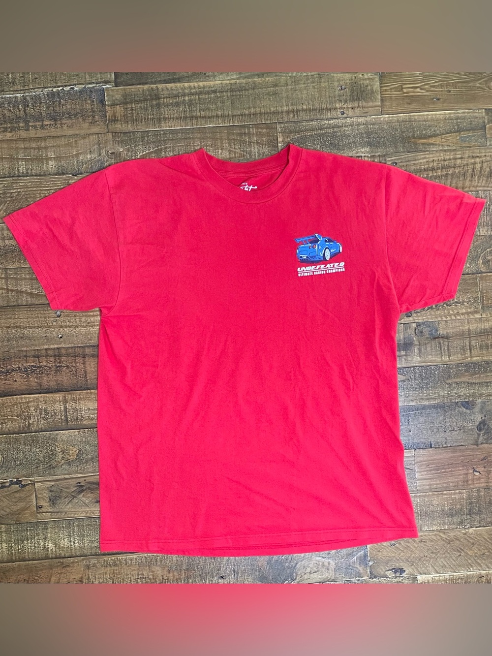 Eighty Eight Brand Mens JDM Nissan GTR Graphic T-Shirt Red Large Undefeated